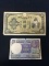 2 Count Lot of Vintage Foreign Currency Bill Notes