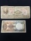 2 Count Lot of Vintage Foreign Currency Bill Notes