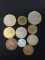 10 Count Lot of Vintage Foreign Coins