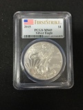 PCGS Graded First Strike MS69 2015 American Silver Eagle 1 Ounce Silver Round