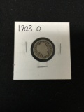 1903-O United States Barber Dime - 90% Silver Coin