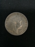 RARE 1912-A German States Prussia Reich Drei Mark - 90% Silver Coin