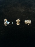 3 Sterling Silver Charms