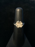 Sterling Silver Four Leaf Clover Ring - Size 5.25