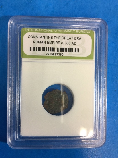 INB Slabbed & Cerified Constantine The Great Era Roman Empire Coin 330 AD