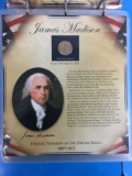 The United States Presidents $1 Coin Collection PCS - James Madison