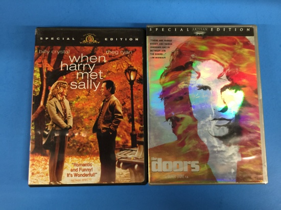 2 Movie Lot: MEG RYAN: When Harry Met Sally & The Doors DVD