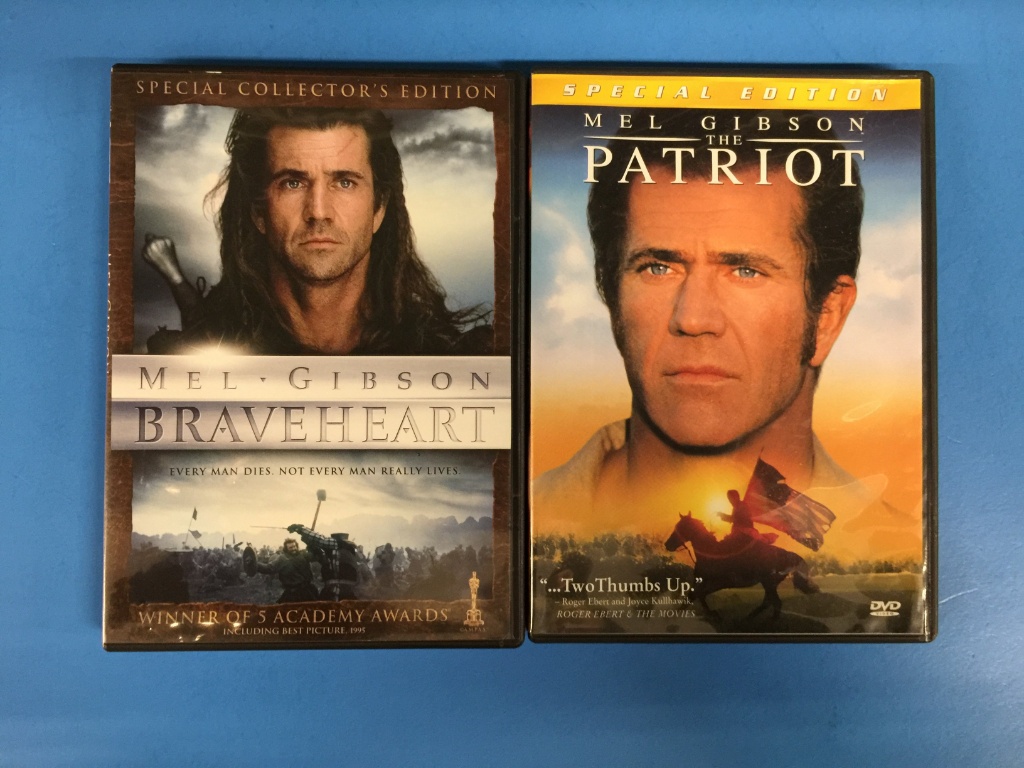 2 Movie Lot: MEL GIBSON: The Patriot & Braveheart DVD | Computers &  Electronics TV, Video & Audio Other TV, Video & Audio | Online Auctions |  Proxibid