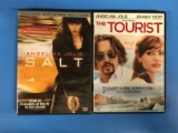 2 Movie Lot: ANGELINA JOLIE: The Tourist & Salt DVD