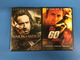 2 Movie Lot: NICOLAS CAGE: Gone In 60 Seconds & Season of the Witch DVD