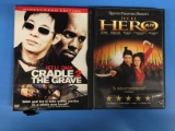 2 Movie Lot: JET LI: Cradle 2 The Grave & Hero DVD