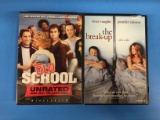 2 Movie Lot: VINCE VAUGHN: Old School & The Break Up DVD