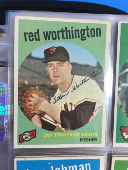 1959 Topps #28 Red Worthington Giants