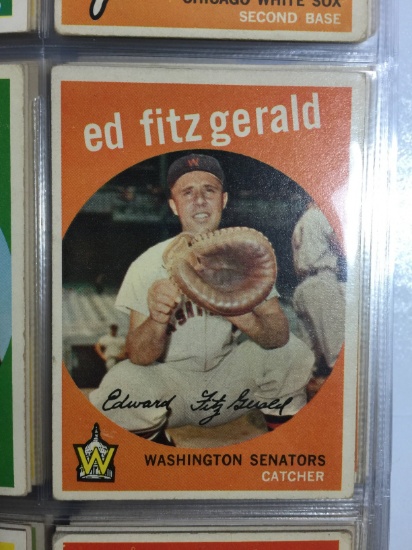 1959 Topps #33 Ed Fitzgerald Senators