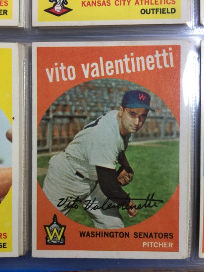 1959 Topps #44 Vito Valentinetti Senators