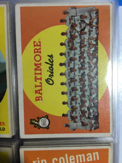 1959 Topps #48 Baltimore Orioles Team Card