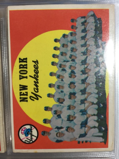 1959 Topps #510 New York Yankees Team Card