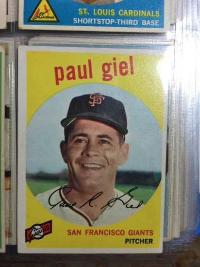1959 Topps #9 Paul Giel Giants