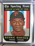 1959 Topps #122 Bennie Daniels Pirates Rookie Card