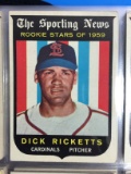 1959 Topps #137 Dick Ricketts Cardinals Rookie Card