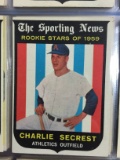 1959 Topps #140 Charlie Secrest Athletics Rookie Card