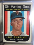1959 Topps #141 Joe Shipley Giants Rookie Card