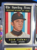 1959 Topps #145 Dom Zanni Giants Rookie Card