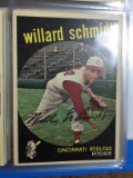 1959 Topps #171 Willard Schmidt Reds