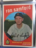 1959 Topps #242 Ron Samford Senators