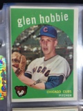1959 Topps #334 Glen Hobbie Cubs