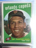 1959 Topps #390 Orlando Cepeda Giants