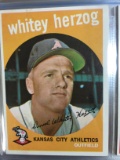 1959 Topps #392 Whitey Herzog Athletics