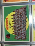 1959 Topps #419 Milwaukee Braves Team Card