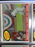 1959 Topps #461 Mickey Mantle Hits 42nd Homer For Crown
