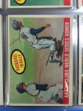 1959 Topps #467 Hank Aaron Clubs World Series Homer