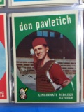 1959 Topps #494 Don Pavletich Reds