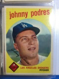 1959 Topps #495 Johnny Podres Dodgers