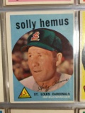 1959 Topps #527 Solly Hemus Cardinals