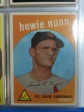 1959 Topps #549 Howie Nunn Cardinals