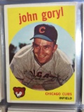 1959 Topps #77 John Goryl Cubs