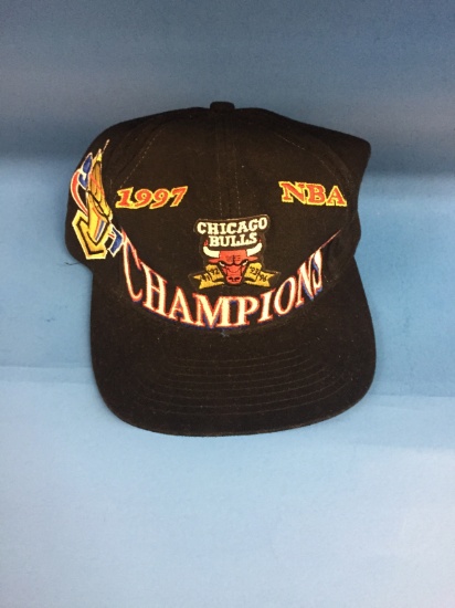 Vintage Logo 7 Chicago Bulls 1997 NBA Champions Snapback Hat - RARE