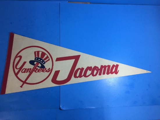 Vintage 1978 Tacoma Yankees Full Size Pennant