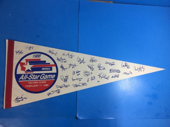 RARE 1988 Minor League Indoor Soccer All-Star Game Tacoma, WA Full Size Pennant