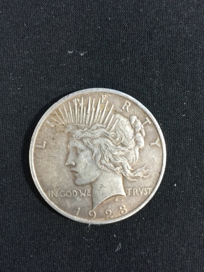 1923 United States Silver Peace Dollar - 90% Silver Coin