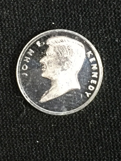1 Gram .999 Fine Silver President John F. Kennedy Silver Bullion Round Coin