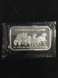 1 Troy Ounce .999 Fine Silver Stagecoach Silver Silver Bullion Bar