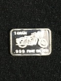 1 Gram .999 Fine Silver Motorcycle Silver Bullion Bar