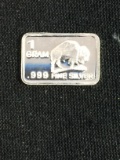 1 Gram .999 Fine Silver Buffalo Silver Bullion Bar