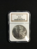 NGC Graded MS 69 1993 U.S. 1 Troy Ounce .999 Fine Silver American Eagle Bullion Coin