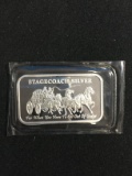 1 Troy Ounce .999 Fine Silver Stagecoach Silver Silver Bullion Bar